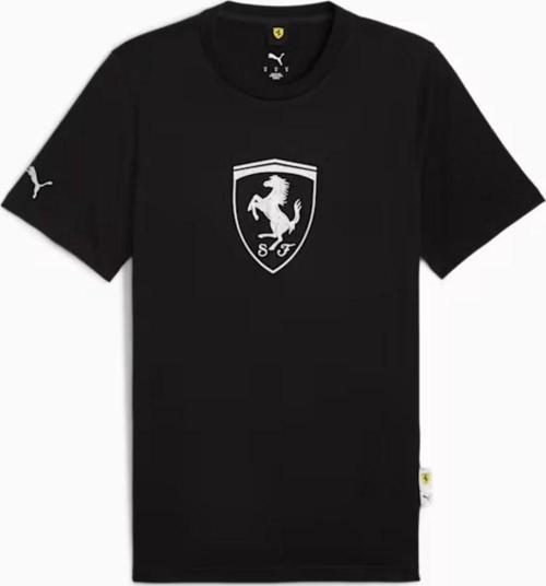 632785-01 Ferrari Tonal Shield Tee Tişört Erkek T-Shirt
