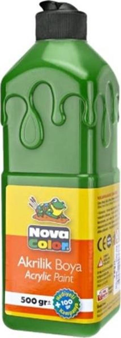 Akrilik Boya 500ml Yeşil - 3 adet