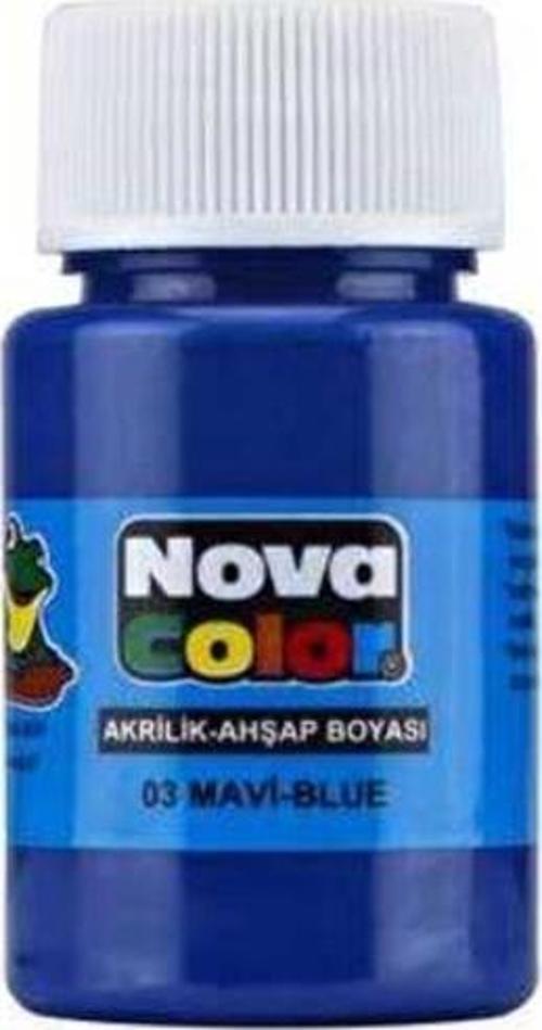 Akrilik Boya 30 Ml Mavi - 4 adet