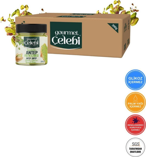 Kahvaltılık Antep Fıstık Ezmesi 200 Gr x 12 Adet