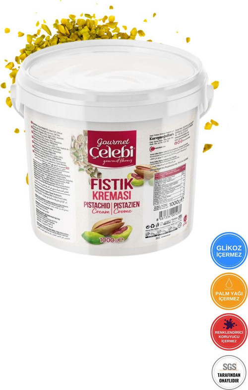 Antep Fıstık Kreması 1000 Gr - %35 Gerçek Antep Fıstığı Kreması Özel