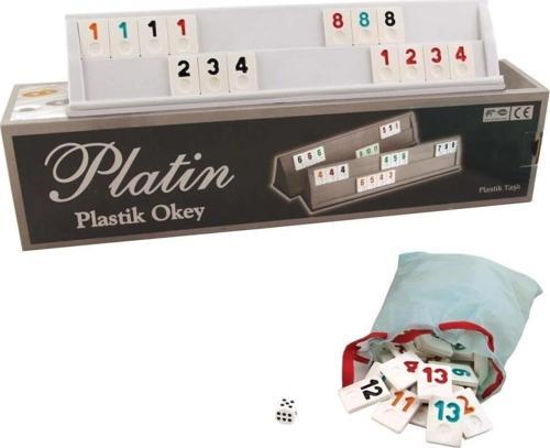 1010211 Platin Plastik Okey Takımı -Starokey