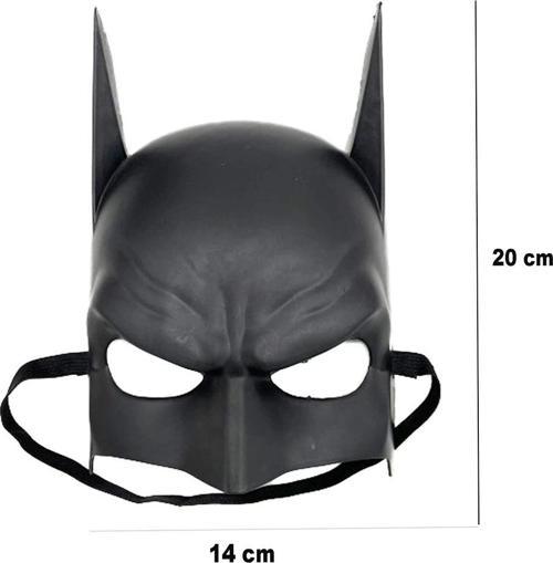 Nessiworld Siyah Renk Çocuk Boy Arkadan Lastikli Batman Maskesi A Kalite  20x14 cm