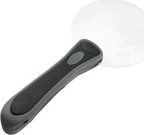 2 Led Işıklı 2.5x90mm Okuma Büyüteç