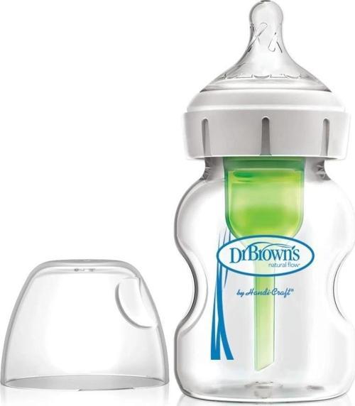 Nessiworld Dr Brown's Geniş Ağız Anti Kolik Options+ Cam Biberon 150 ml