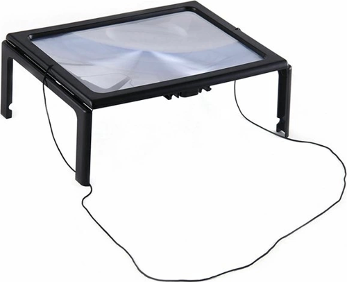 Led Işıklı Kitap  Okuma Büyüteç