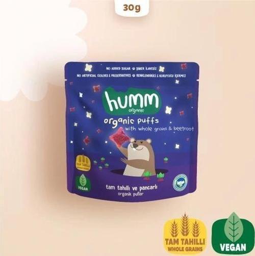 Nessiworld Humm Organik Pancarlı ve Tam Tahıllı Puflar 30 Gr