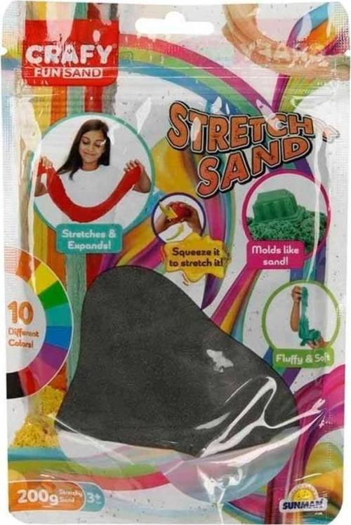 Nessiworld 3607 Crafy Streç Oyun Kumu Siyah 200 g -Sunman