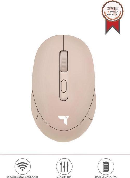 TM-17 Haki Çift Modlu Sessiz Kablosuz Mouse Fare