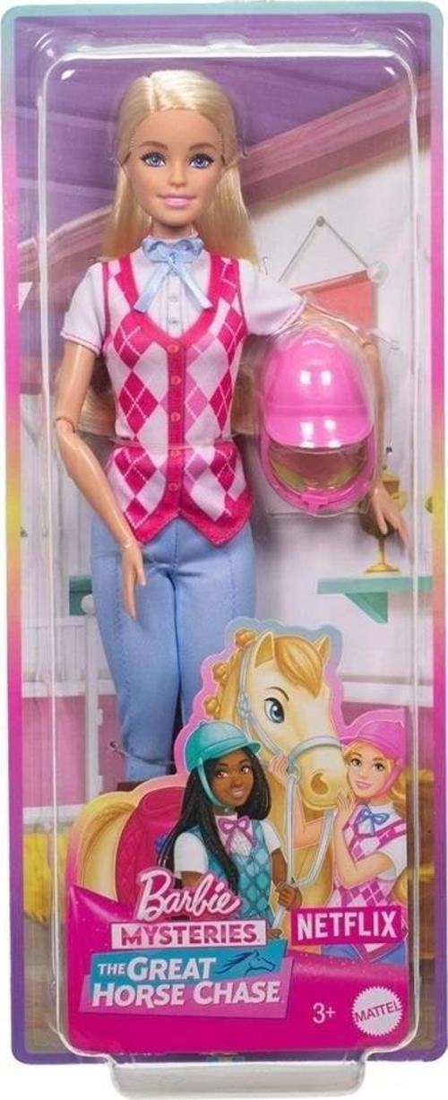 Nessiworld HXJ38 Barbie Binici Bebek - Malibu -Barbie Mysteries: The Great Horse Chase