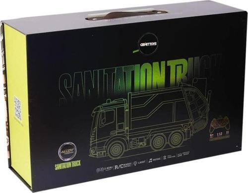 Nessiworld HJ8003-1  Metal Kumandalı Çöp Arabası -Gepettoys