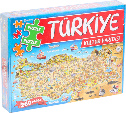 Nessiworld 7213 Türkiye Kültür Haritası Puzzle -Totteriq