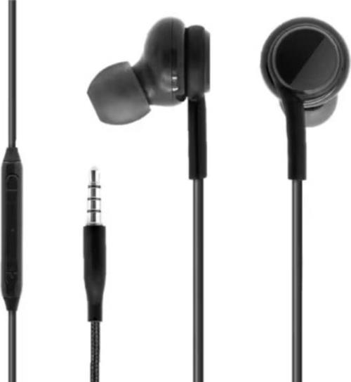 Kulak İçi Kablolu Kulaklık, Ergonomik Tasarım Örgülü Dayanıklı Kablo Siyah 3.5 Mm Jack