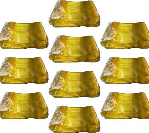 Plastik Şeffaf Sarı Sup Kaşık - Tatlı Dondurma Kaşığı - 12.5 Cm. - 50 Adetlik 10 Paket