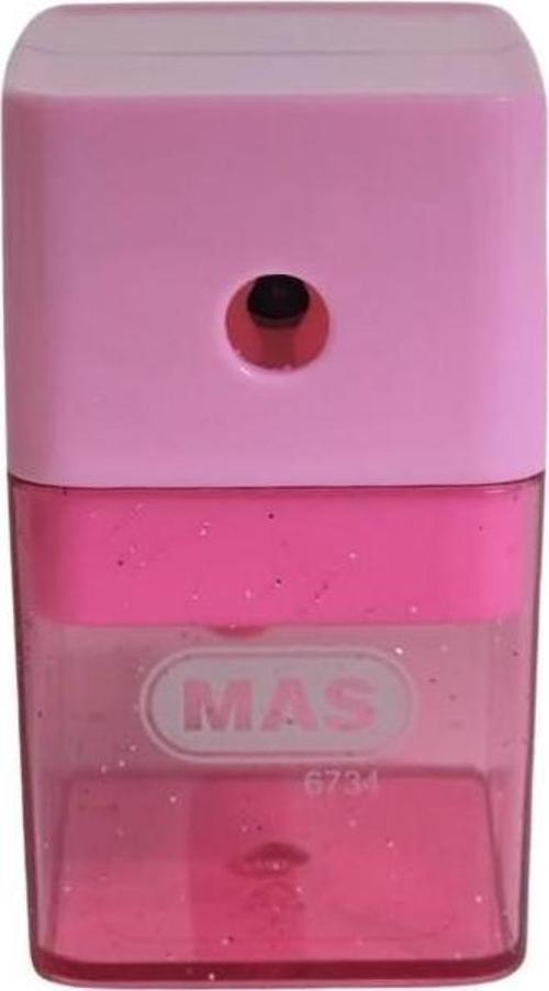 Kalemtraş Kollu Masa Tipi Plastik Küçük Pembe 6734