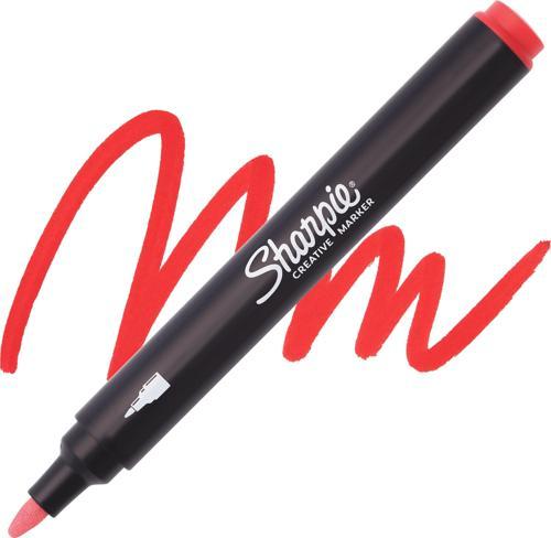 Akrilik Markör Kalem Yuvarlak Uç Kırmızı Sh-2218119 (6 Lı Paket)