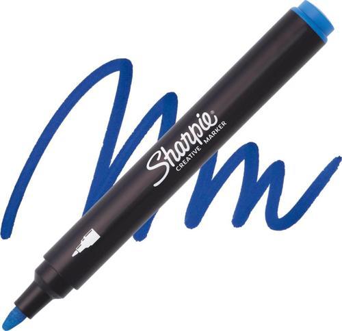 Akrilik Markör Kalem Yuvarlak Uç Mavi Sh-2218115 (6 Lı Paket)