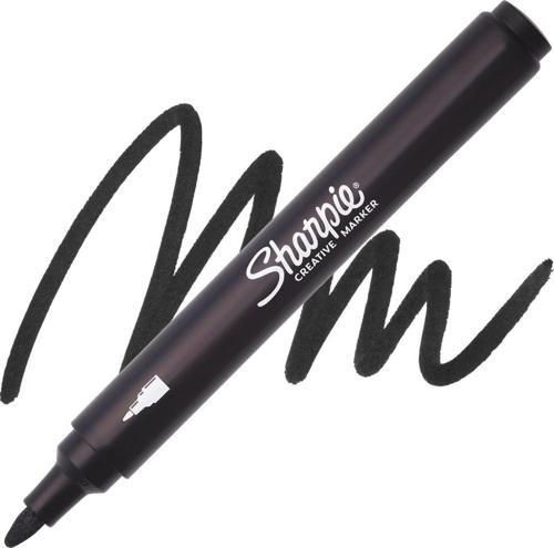 Akrilik Markör Kalem Yuvarlak Uç Siyah Sh-2218123 (6 Lı Paket)