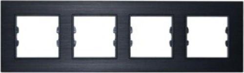 Alg304-71 Asfir Alüminyum Onyx Dörtlü Çerçeve (Mekanizma Hariç)