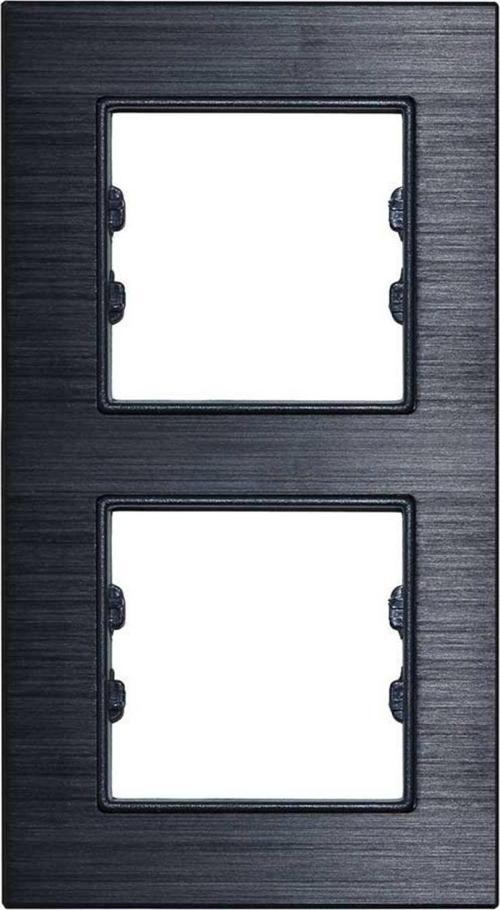 Alg312-71 Asfir Alüminyum Onyx Dikey Ikili Çerçeve (Mekanizma Hariç)