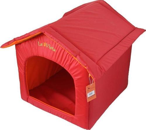 Dış Mekan Kedi ve Köpek Kulübesi Kırmızı 50-55-52cm