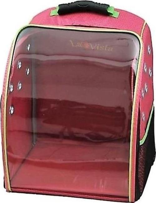 Twist Kedi, Küçük Köpek Sırt Taşıma Çantası Pembe 32-26-40cm