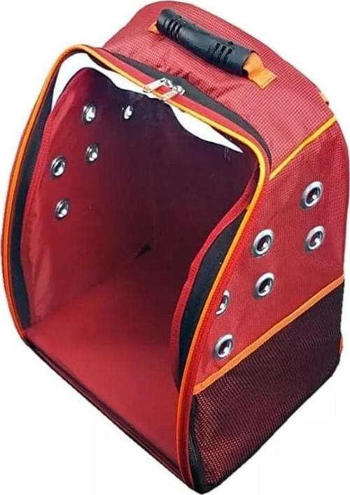 Twist Kedi, Küçük Köpek Sırt Taşıma Çantası Kırmızı 32-26-40cm