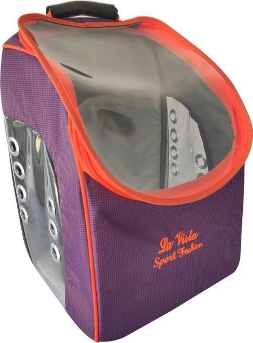 BST Sport Büyük Kedi Köpek Sırt Taşıma Çantası 50-30-23cm 1100 GR MOR