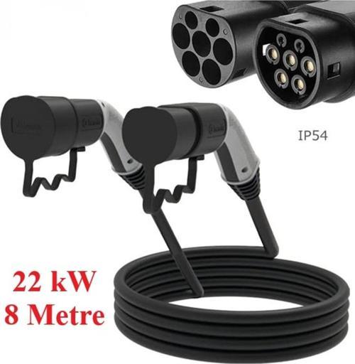 Elektrikli Araç Kablolu Şarj Seti 22Kw Bev-5032-1208(Trifaze 32A 8Metre)