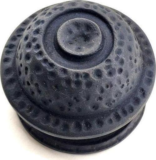 Antika Tarz Dekoratif Pirinç Gözlü Kapı Tokmağı - 78mm Çap, Oksit