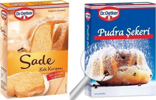 Dr.Oetker Pudra Şekeri 250 g +Sade Kek Karışımı 350gr