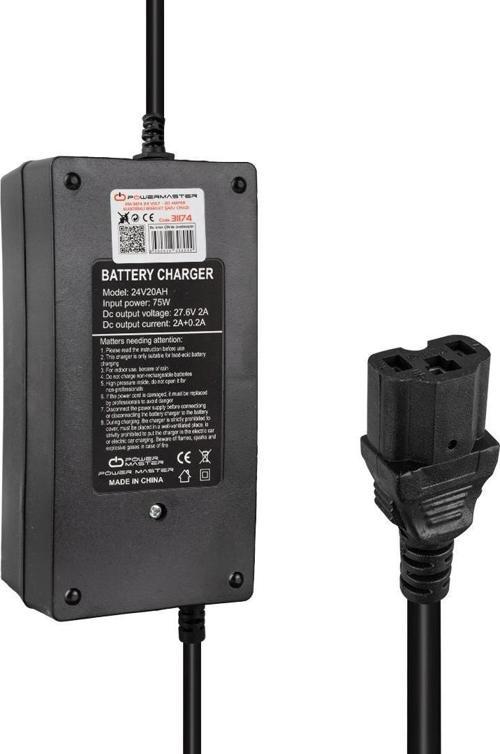 PM-31174 24 Volt - 20 Amper C16 Uçlu Elektrikli Bisiklet Şarj Cihazı