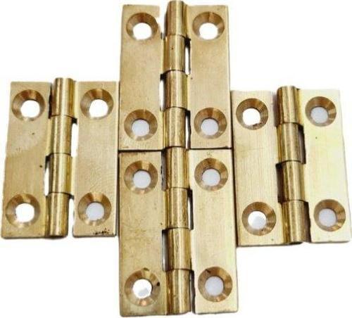 Pirinç Sabit Yaprak Menteşe 40x40x2 mm – 4 cm Dekoratif Menteşe / 5 adet