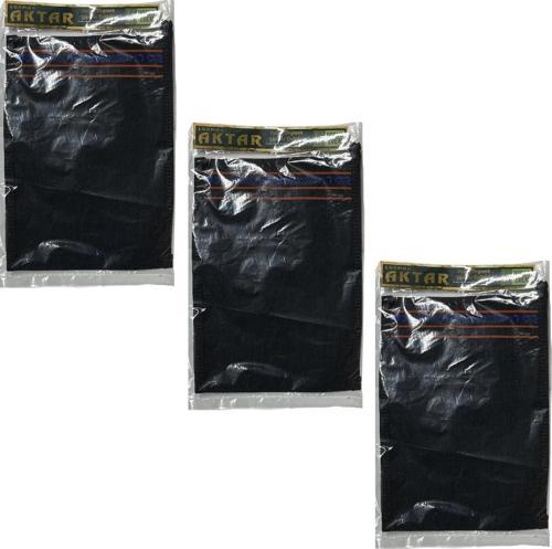 Kese Siyah %100 Floş (El geçmeli) 450 GSM (18,5 * 26cm),3 Adet, Derya Eren