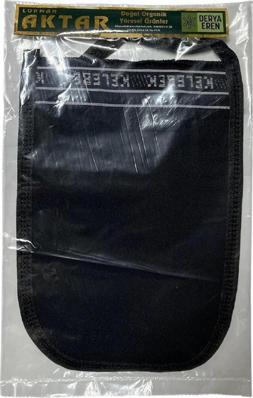 Kese Siyah %70 Floş (El geçmeli) 300 GSM (17 * 25cm),1 Adet, Derya Eren