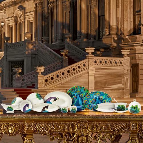 X Çırağan Palace Shop Fine Pearl 39 Parça 6 Kişilik İnci Kahvaltı/Servis Takımı