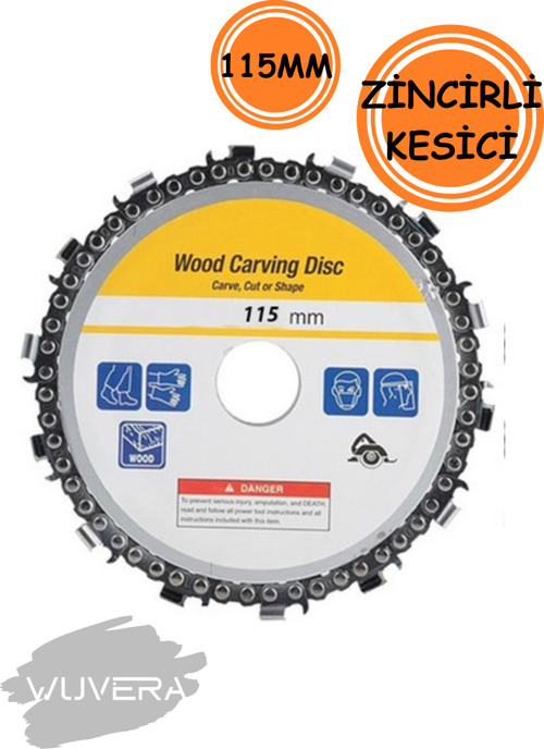 115 mm Zincirli Ağaç Kesme Testere Diski – Taşlamalara Uygun, Güçlü ve Pratik Kesici Disk