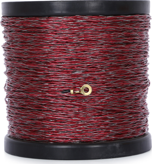EC20 2x0.4mm 500m Bordo 0.22mm Halatlı Çelik Telli Elektrikli Çit İpi