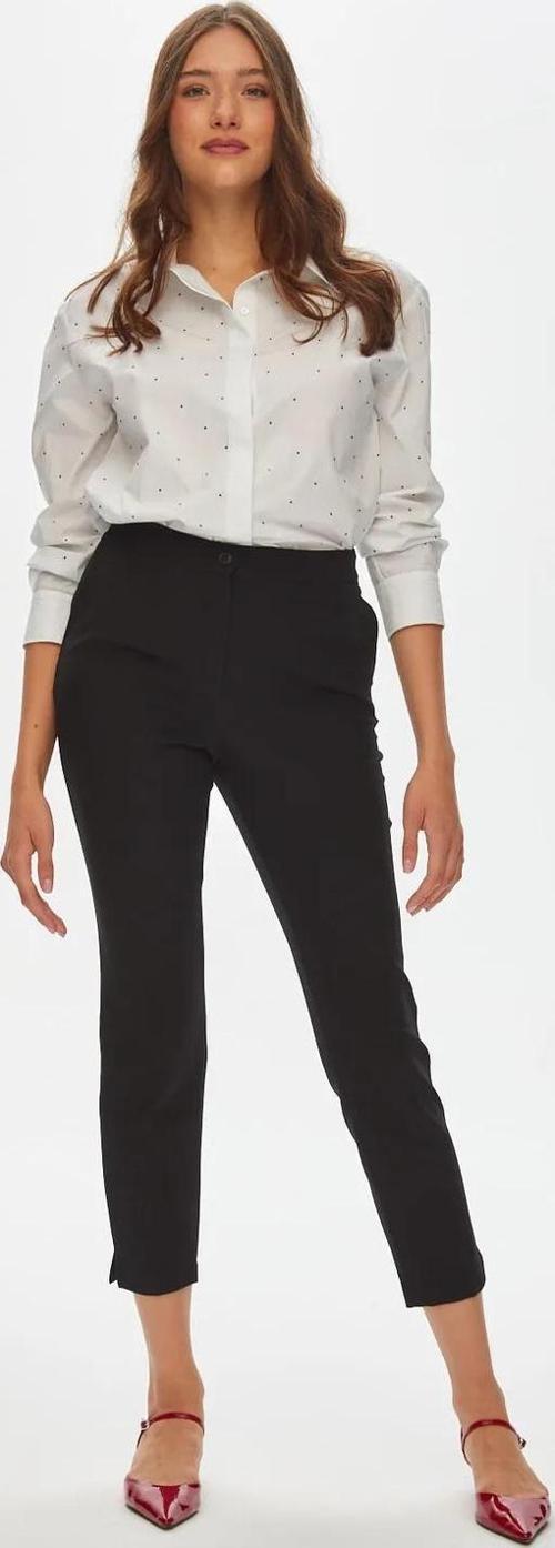 Arka Kemeri Lastikli Slim Fit Kadın Pantolon 00088