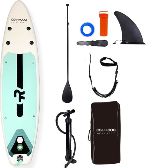 Sup Şişme Sörf Tahtası Stand Up Paddle Board 80*320*15 Cm Su Yeşili
