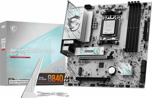 B840M Gaming Plus WiFi6E DDR5 (8000MHz)OC M.2 HDMI/USB-C PCIe 4.0 AM5 mATX Anakart