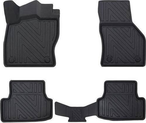 Audi A3 2013-2020 ile Uyumlu Carbon Desenli Ultra Premium Havuzlu Oto Paspas