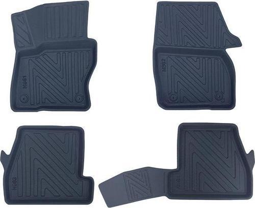 Ford Focus 3 2011-2014 ile Uyumlu Carbon Desenli Ultra Premium Havuzlu Oto Paspas