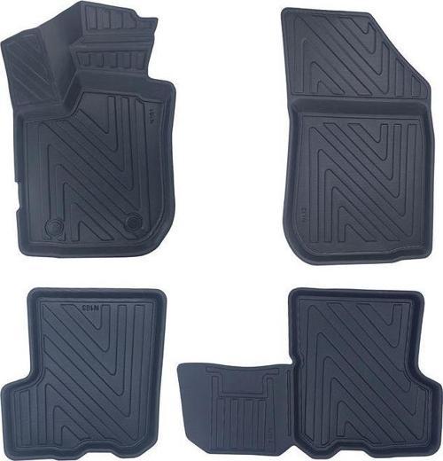 Dacia Sandero 2012-2020 ile Uyumlu Carbon Desenli Ultra Premium Havuzlu Oto Paspas