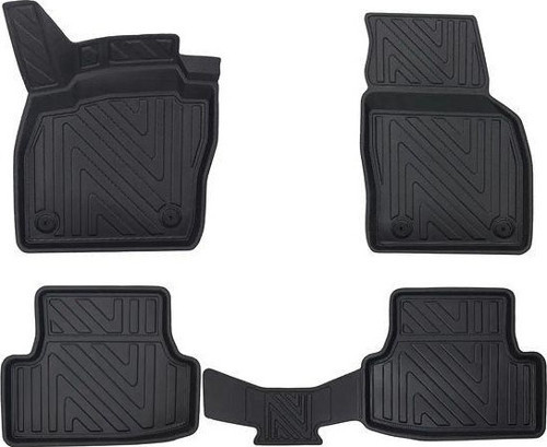 Skoda Kamiq 2019 Sonrasi ile Uyumlu Carbon Desenli Ultra Premium Havuzlu Oto Paspas