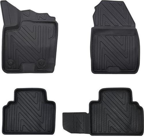 Ford Courier 2014-2023 ile Uyumlu Carbon Desenli Ultra Premium Havuzlu Oto Paspas