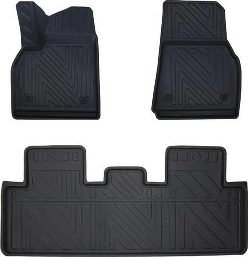 Tesla Model Y 2019 Sonrasi ile Uyumlu Carbon Desenli Ultra Premium Havuzlu Oto Paspas