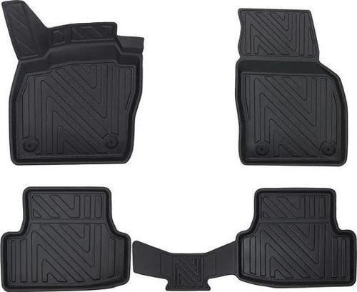 Volkswagen Polo 2023+ ile Uyumlu Carbon Desenli Ultra Premium Havuzlu Oto Paspas