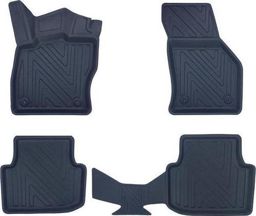 Cupra Leon(Manuel) 2023+ ile Uyumlu Carbon Desenli Ultra Premium Havuzlu Oto Paspas