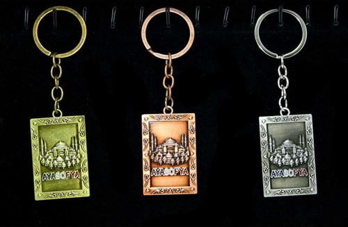 Metal Ayasofya Anahtarlık